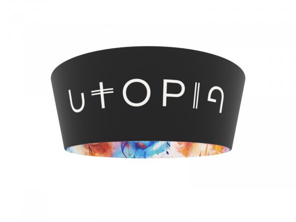 TF-1002 (3D) Tapered Round Hanging Sign -- Printed Interior